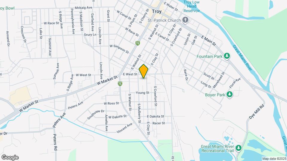 624 S Clay St Map and Location Details