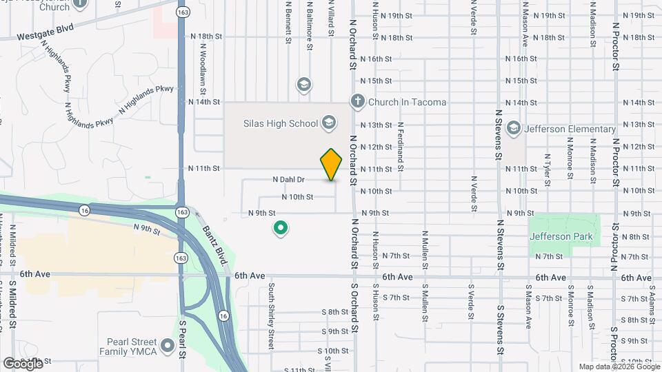 1012 N Villard St Map and Location Details
