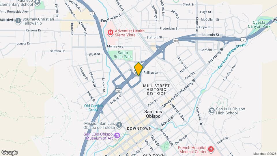 625 Toro St Map and Location Details