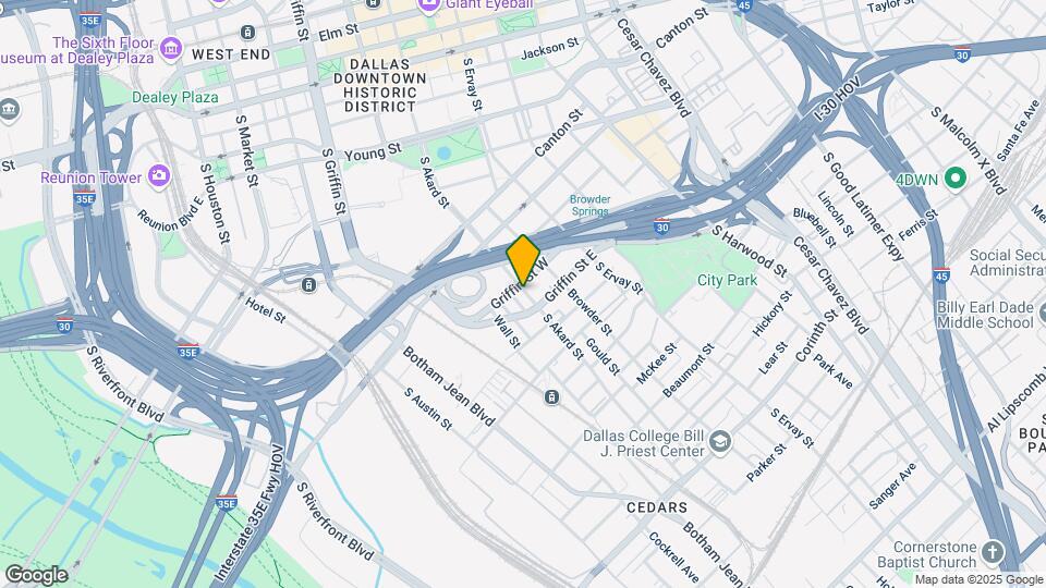 1111 S Akard St Map and Location Details