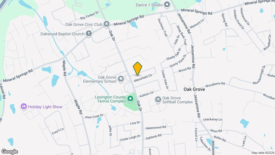 346 Mansfield Cir Map and Location Details