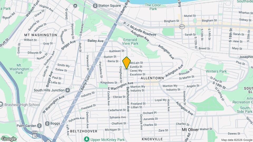 74 Beltzhoover Ave Mapa y Detalles de la Ubicación