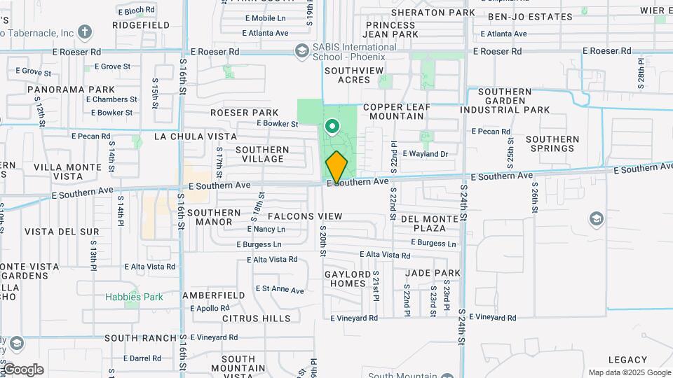 2019 E Southern Ave Map and Location Details