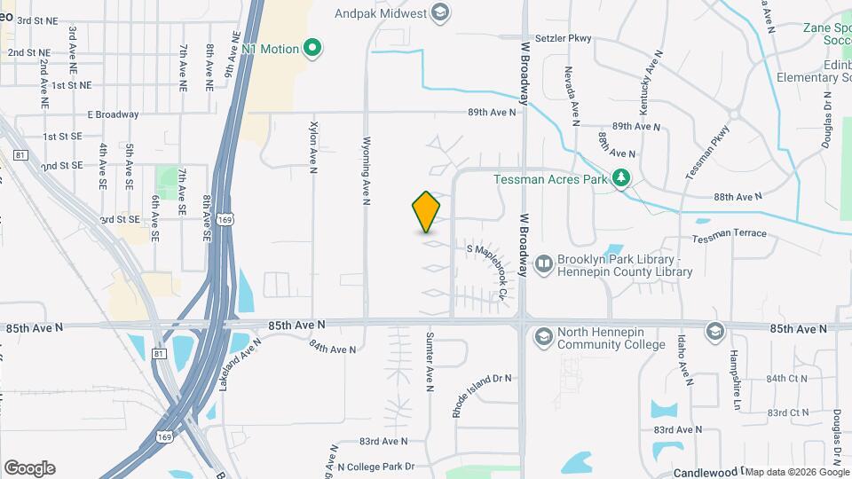 8693 Maplebrook Pkwy N Map and Location Details