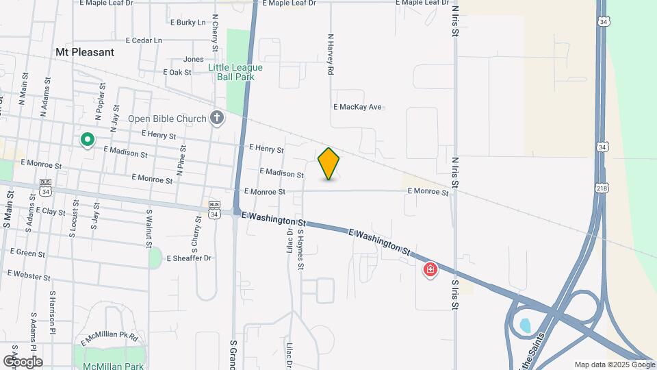 1325 E Monroe St Map and Location Details