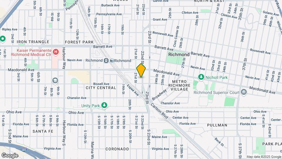 219 22nd St Map and Location Details