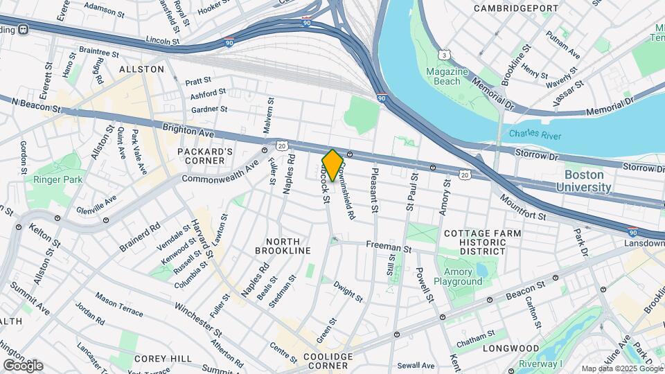 205 Babcock St, Unit 6 Map and Location Details
