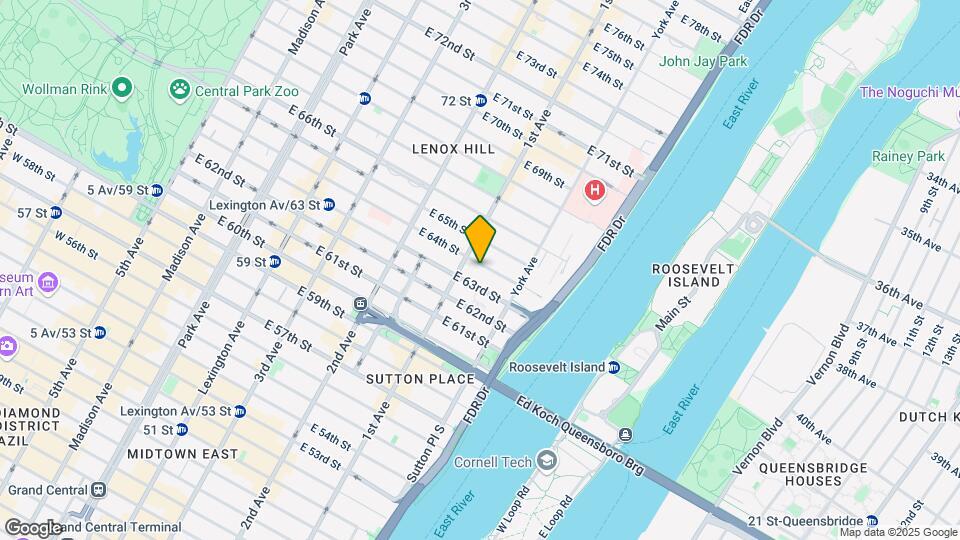 408 E 64th St Map and Location Details