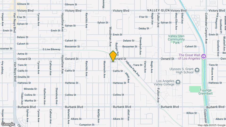 5934 Woodman Ave Map and Location Details