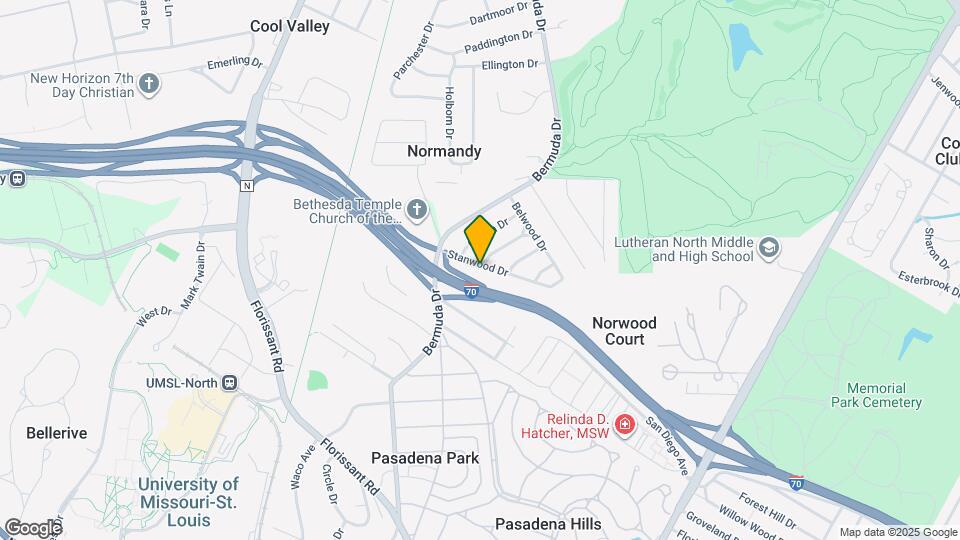 7624 Stanwood Dr Map and Location Details