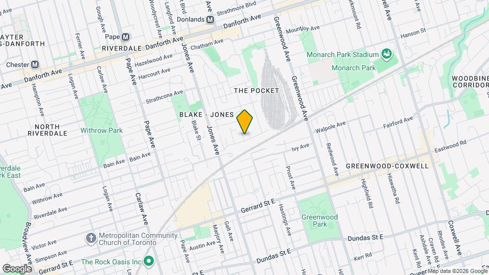 102 Boultbee Ave Map and Location Details