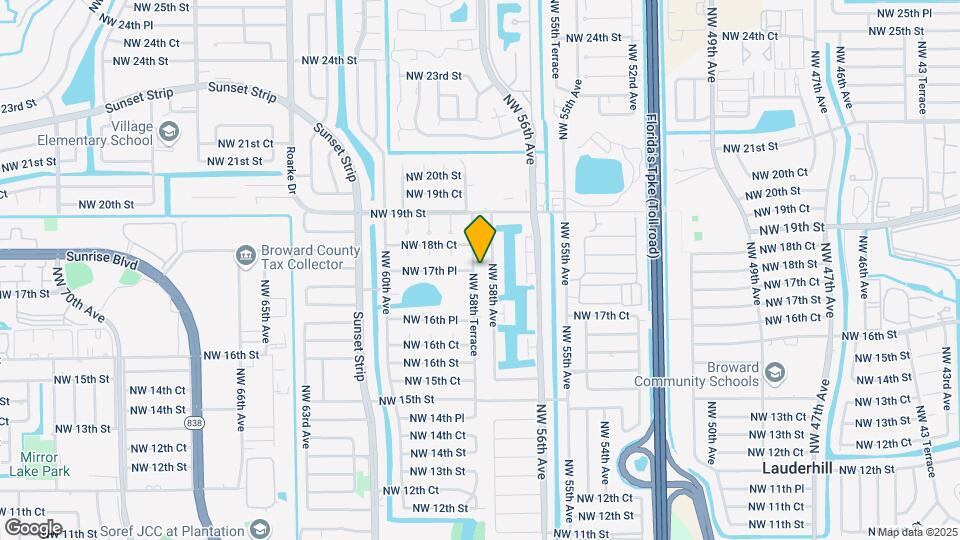 1700 NW 58th Terrace Map and Location Details