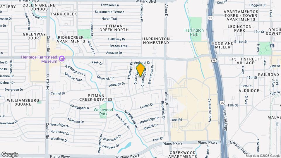 1207 Crestridge Dr Map and Location Details