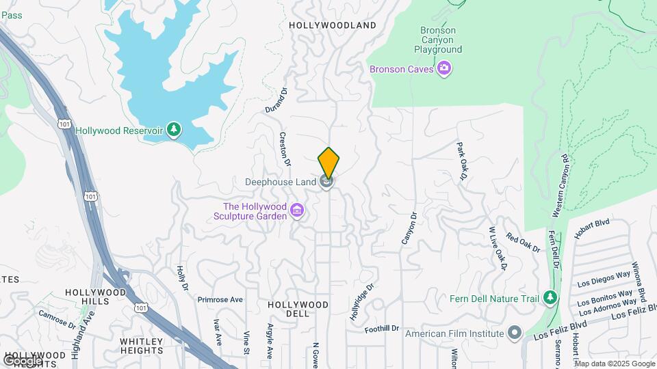 2505 N Beachwood Dr Mapa y Detalles de la Ubicación