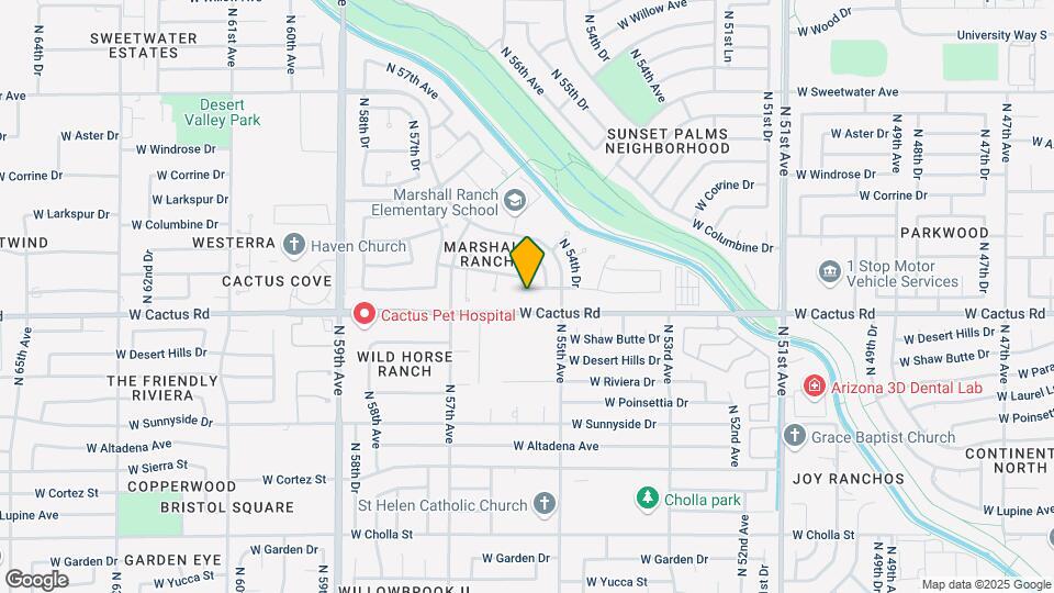 5545 W Wethersfield Dr Map and Location Details