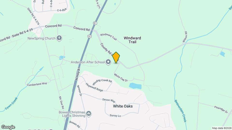 1004 White Oak Dr Map and Location Details