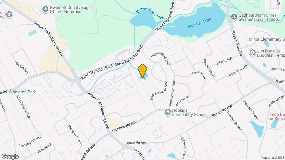 1113 Park Forest Ct NW Map and Location Details