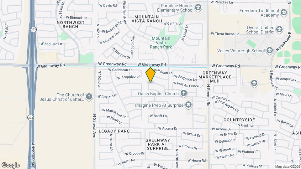15823 W Port Au Prince Ln Map and Location Details