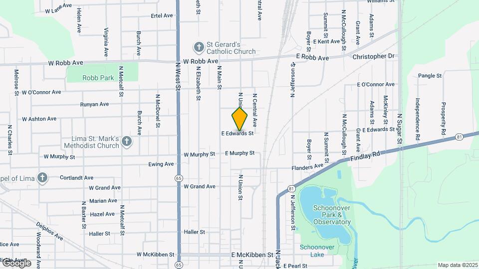 136 E Edwards St Map and Location Details