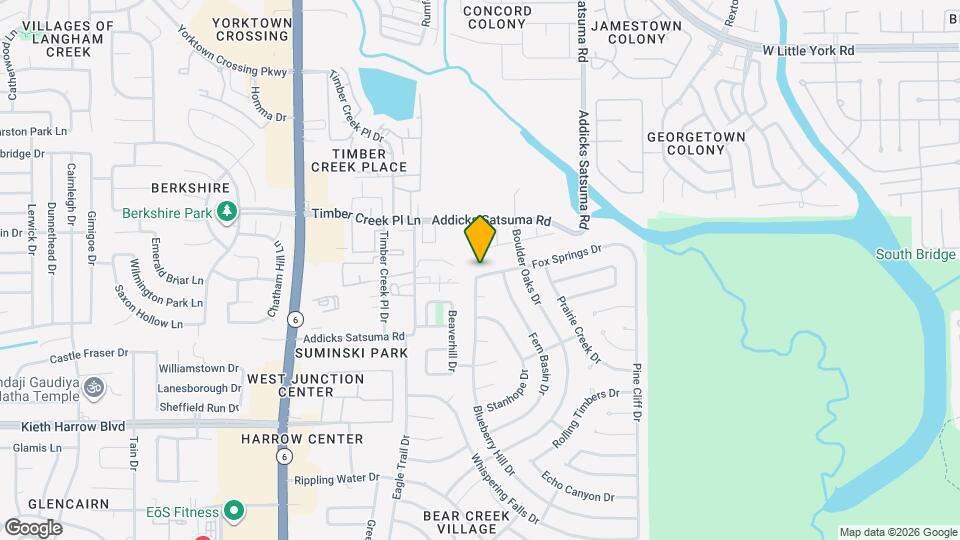 15834 Fox Springs Dr Map and Location Details