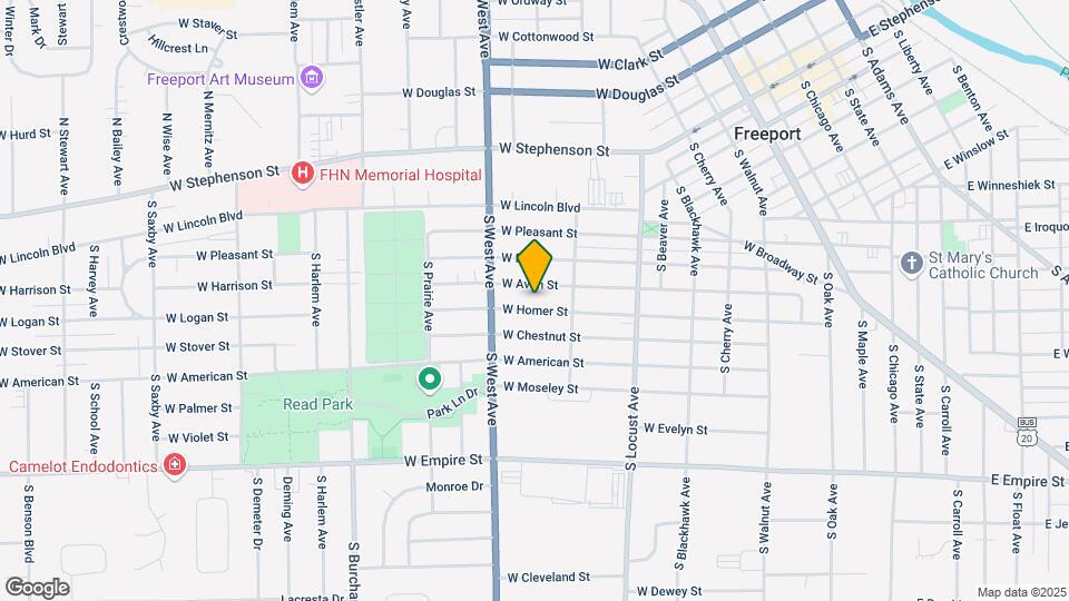 736 W Homer St Mapa y Detalles de la Ubicación
