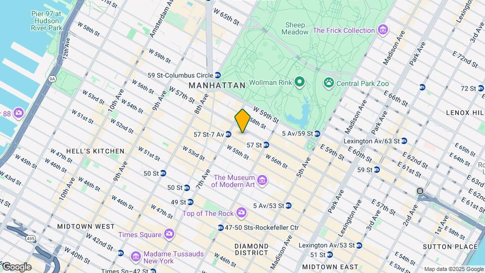 146 W 57th St Map and Location Details