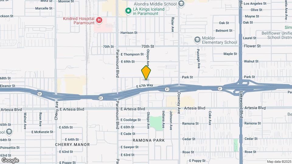 6759 Obispo Ave Mapa y Detalles de la Ubicación