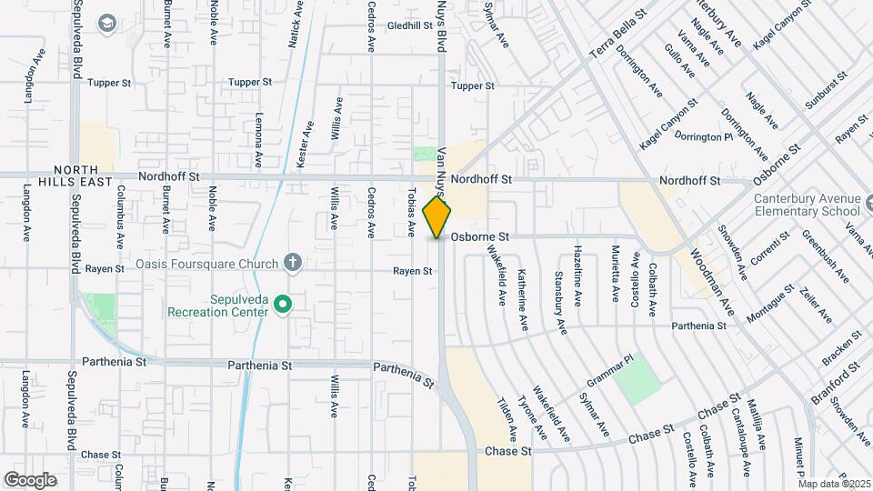 Villa Van Nuys Apartments Mapa y Detalles de la Ubicación