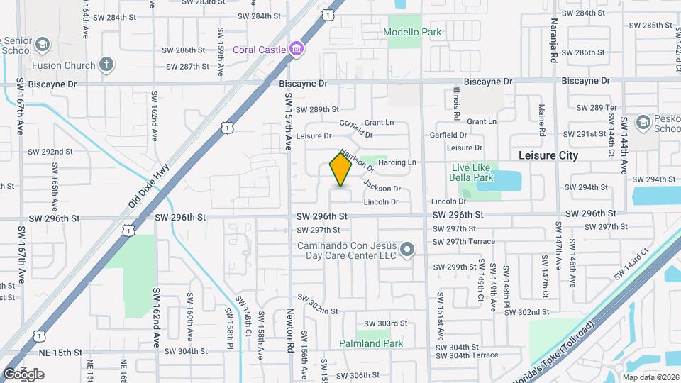 15440 SW 294th Terrace Map and Location Details