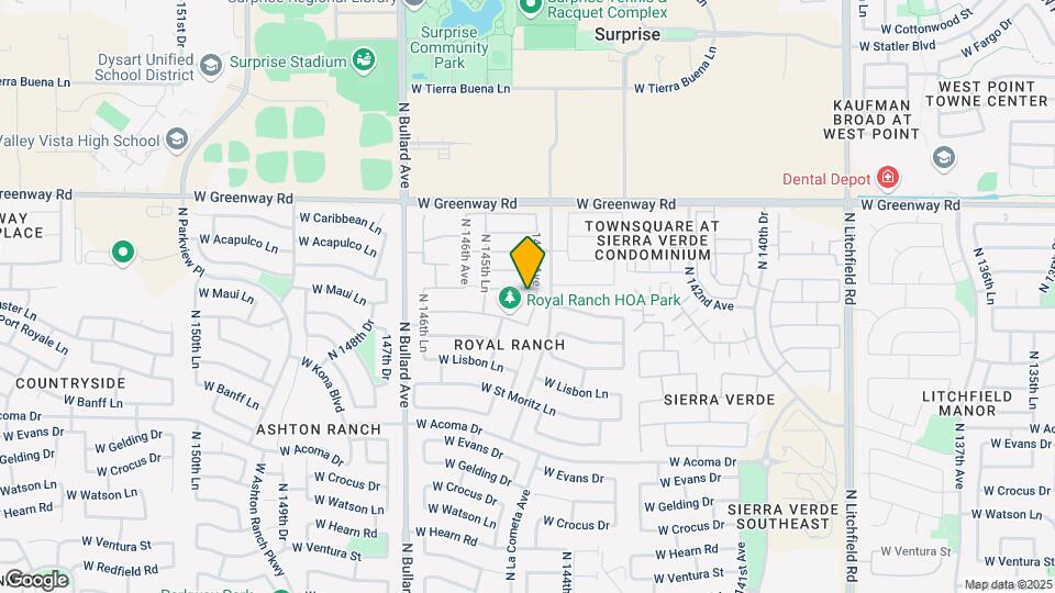 14511 W Port Royale Ln Map and Location Details