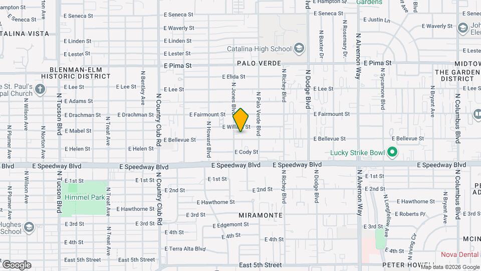 3409 E Bellevue St Map and Location Details