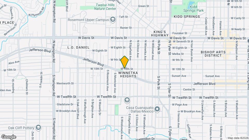 1420 W 10th St Map and Location Details