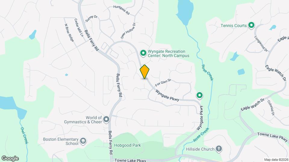 208 Pebble Creek Ct Map and Location Details