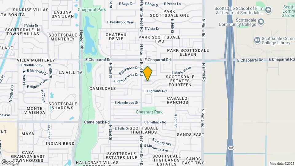 8416 E Rancho Vista Dr Mapa y Detalles de la Ubicación