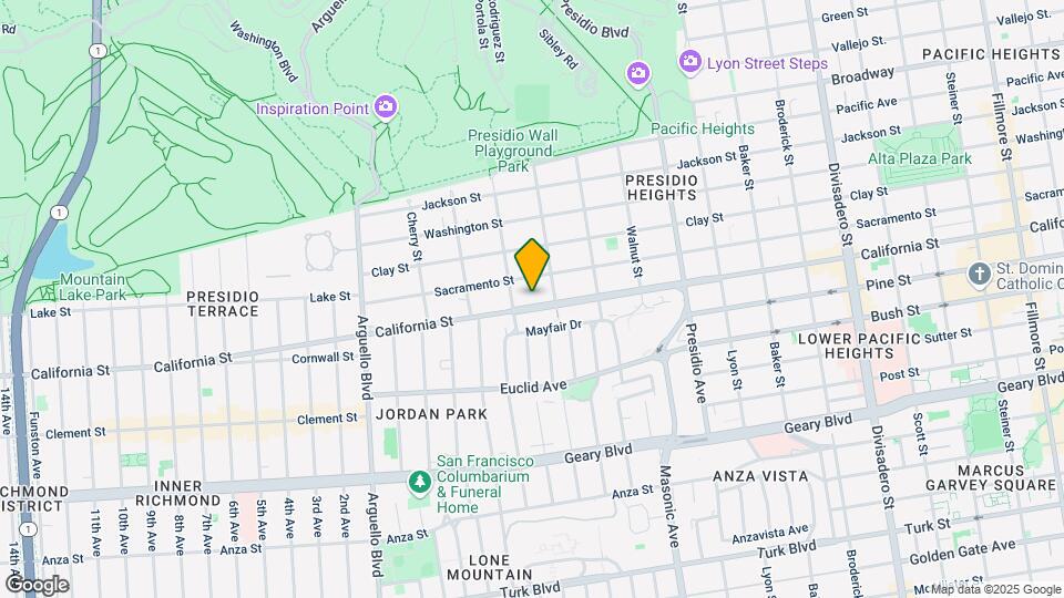3550 California St Map and Location Details