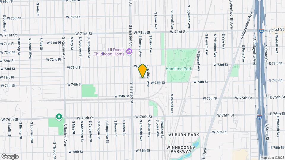 7349 S Emerald Ave Map and Location Details