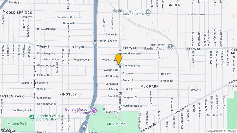 1414 Fillmore Ave Map and Location Details