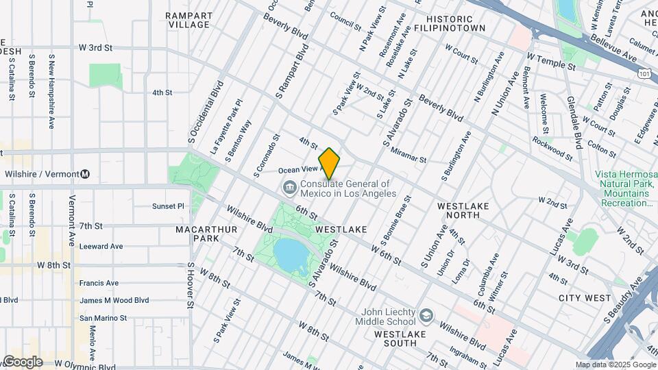 428 S Grand View St Map and Location Details