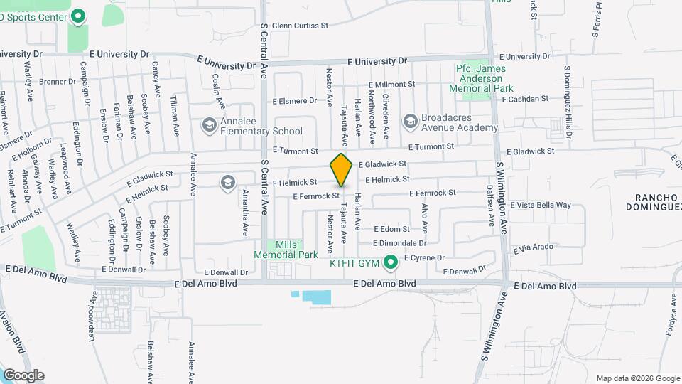 1473 E Fernrock St Map and Location Details