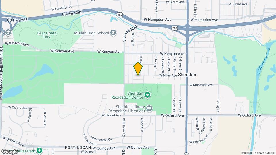 3474 W Milan Ave Map and Location Details