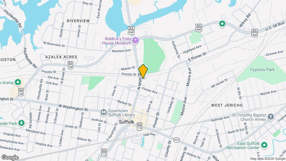 318 N Main St, Unit #G Map and Location Details
