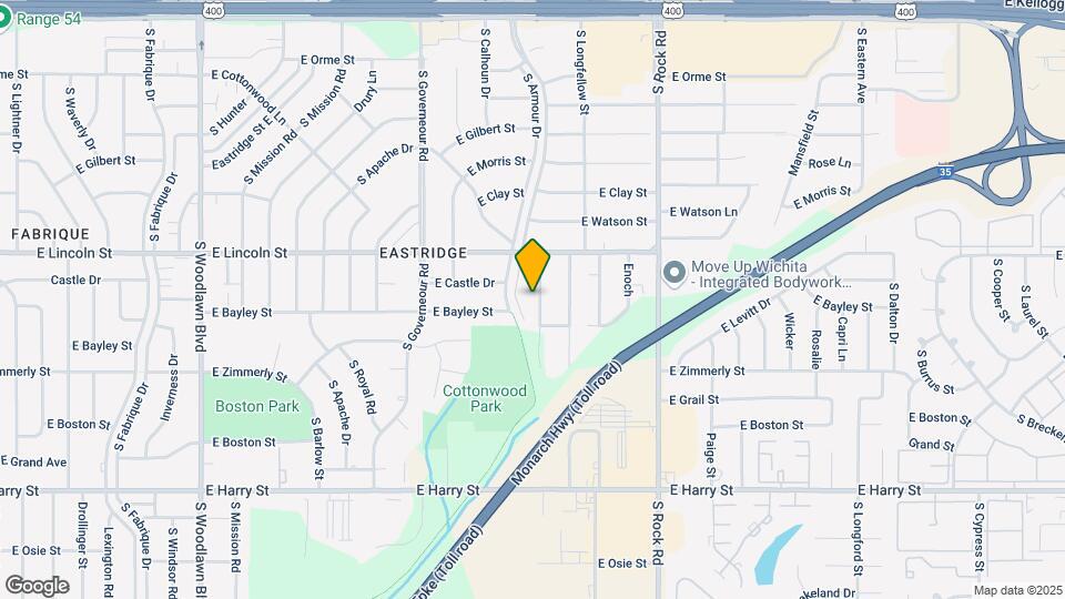 937 S Broadmoor St Map and Location Details