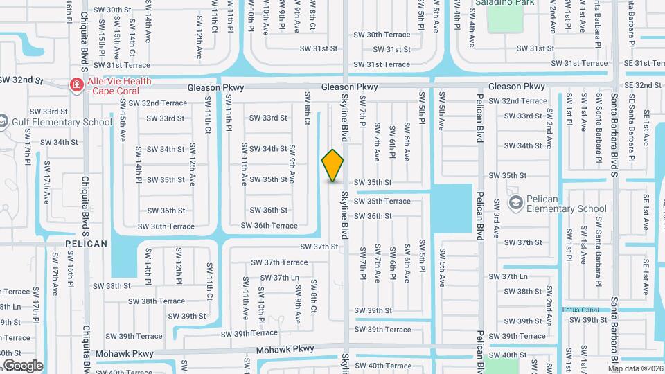 3505 SW 8th Pl Map and Location Details