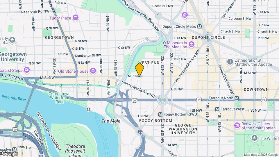 1150 25Th ST NW Map and Location Details