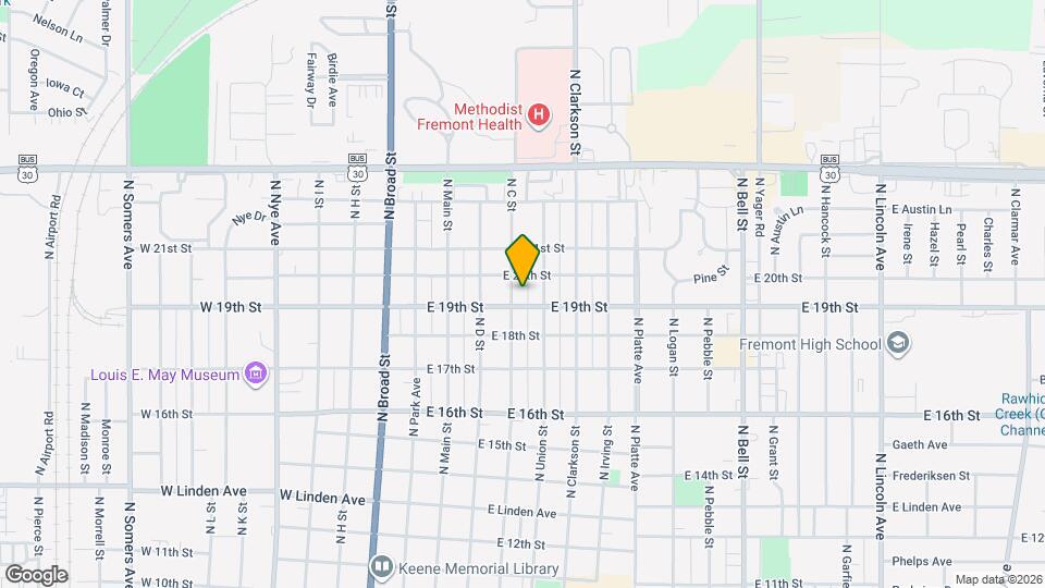 1916 N C St Map and Location Details