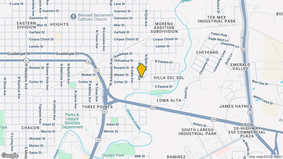 3204 Cortez St Map and Location Details
