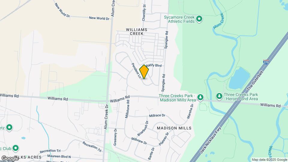 3822 Pendent Ln Map and Location Details