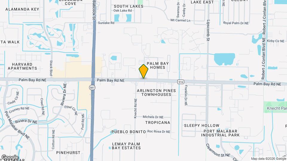 Palm Bay Club Apartments Map and Location Details