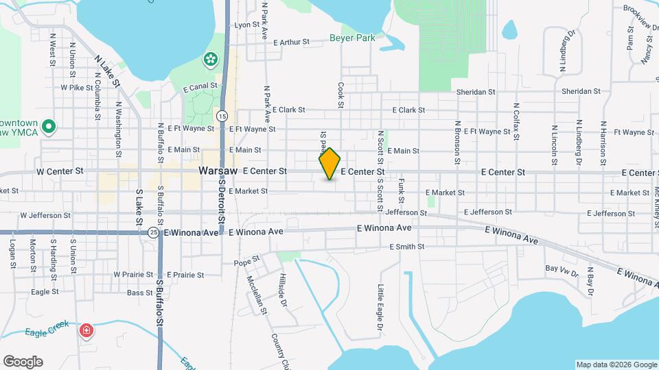 802 Center Apartments Map and Location Details