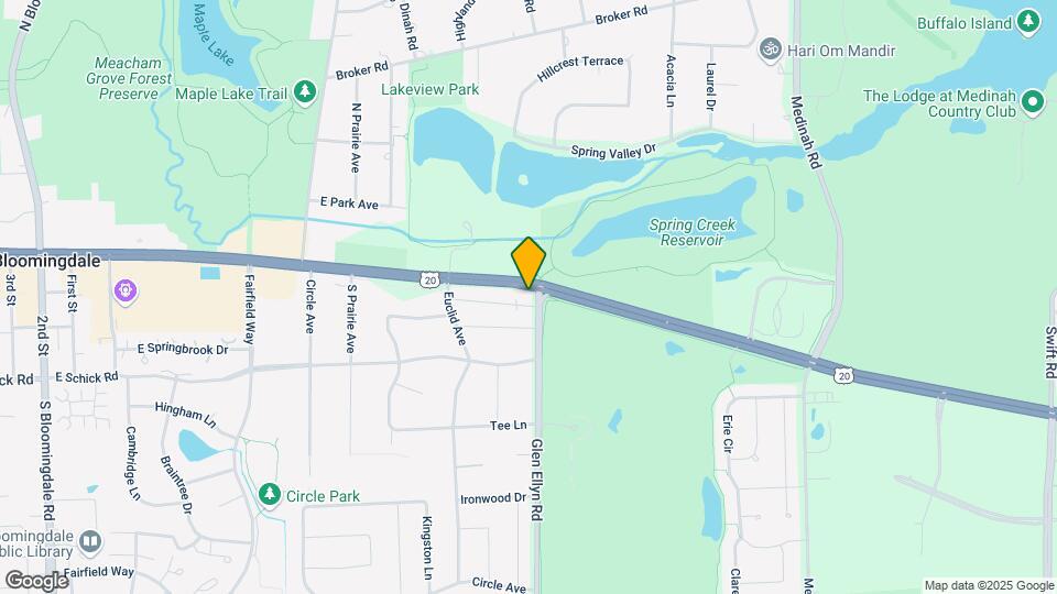 102 Glen Ellyn Rd Map and Location Details